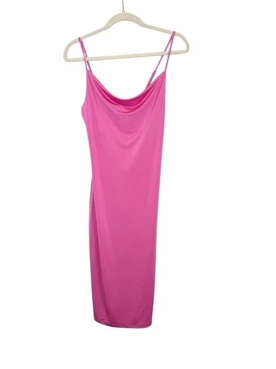 L'AGENCE Dresses & Skirts - L’AGENCE Pink Cowl Neck Midi Slip Dress Size 2 Fuchsia Bodycon Strappy
